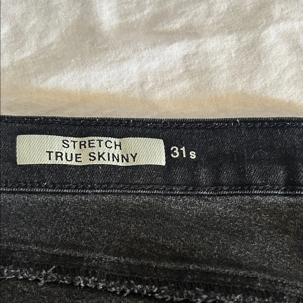 GAP Women's Stretch True Skinny Jeans - Black 31S - Picture 5 of 7